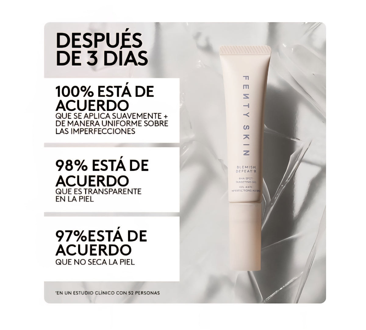FENTY SKIN - Blemish defeat'r bha spot targeting gel (gel facial con ácido salicílico)